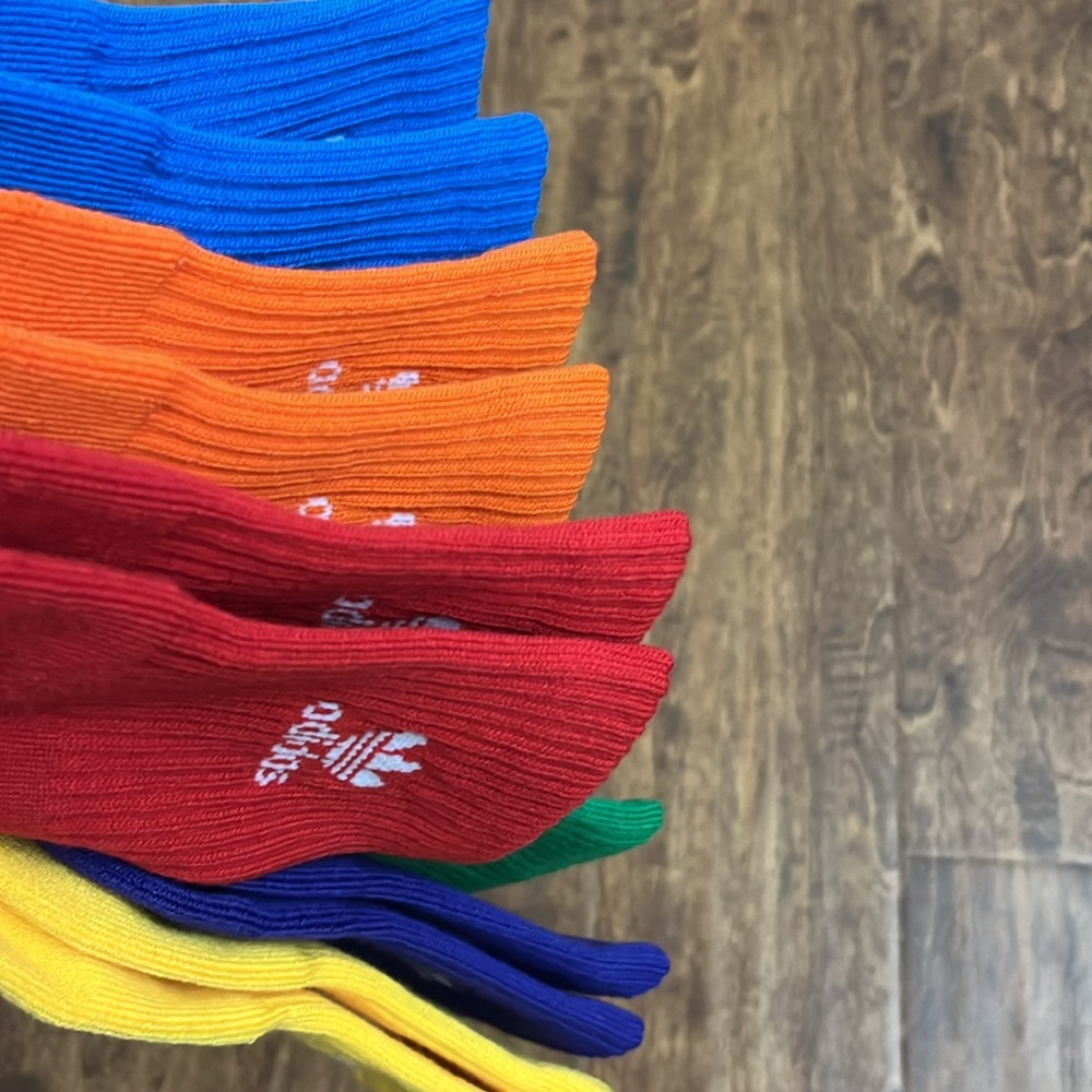 Adidas Originals Quarter Multi Sport Socks 6 Pack - Picture 17 of 17